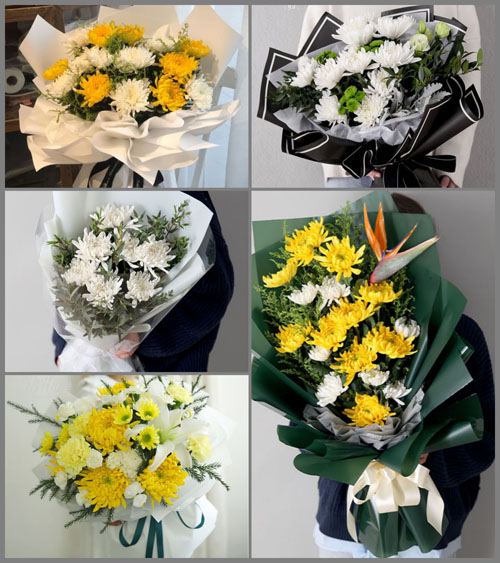 河北沧州黄骅市齐家务乡白事花束代送